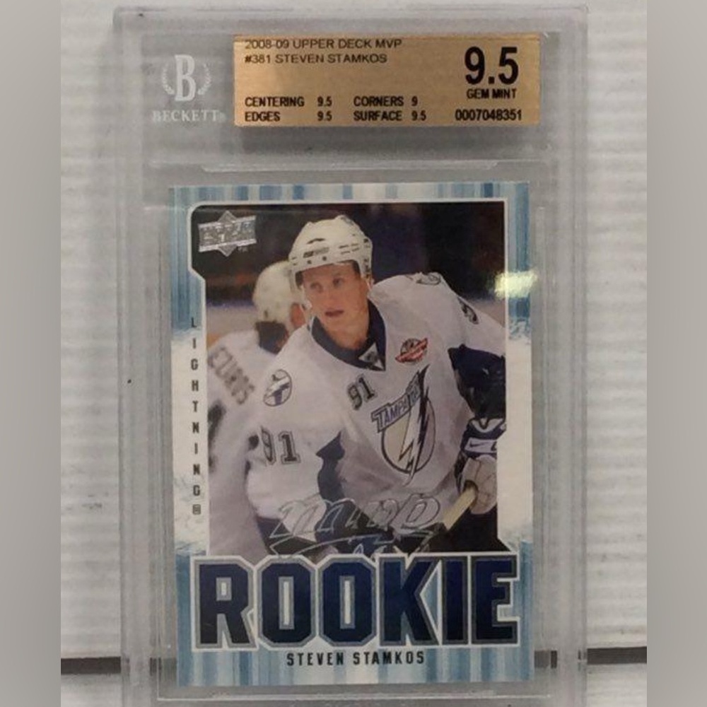 Steven Stamkos Beckett Graded 9.5 Gem Mint Rookie Card